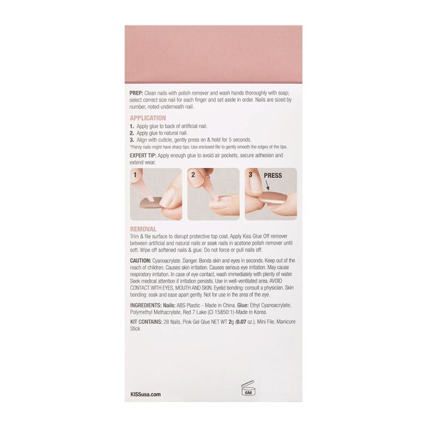 KISS Bare but Better Nude False Nails