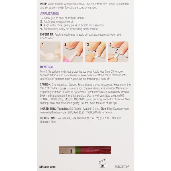 Kiss Gel Fantasy Toe Nails, This is Classic