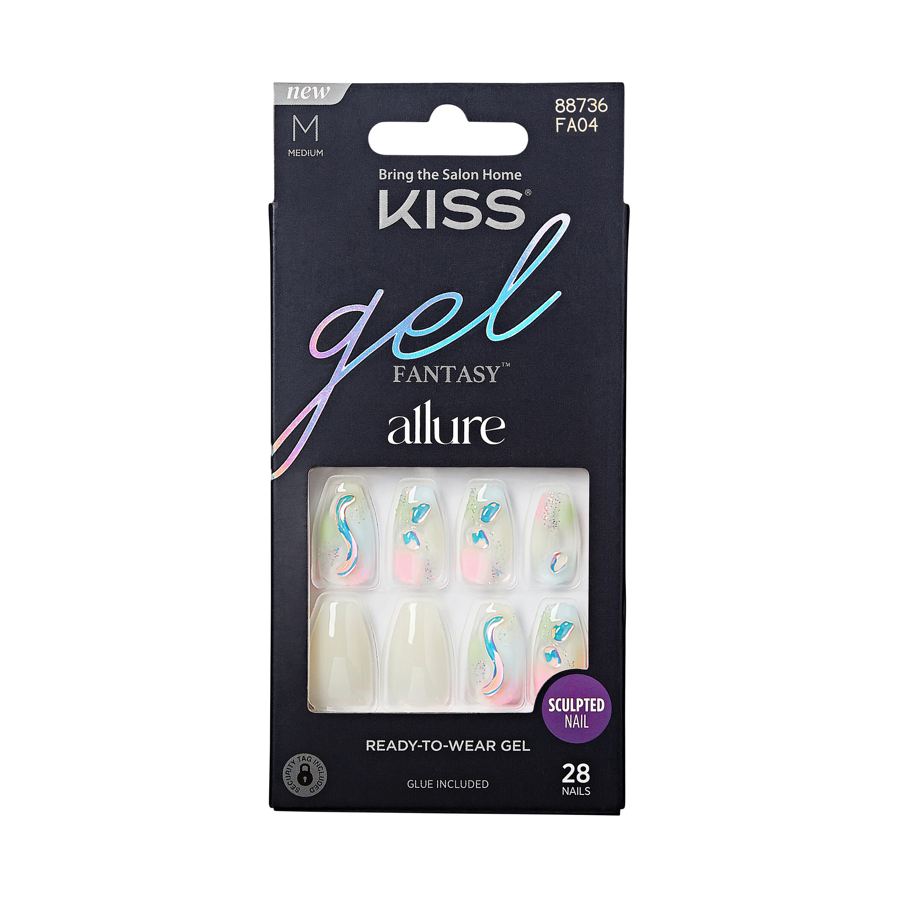KISS Gel Fantasy Allure Ready-To-Wear Fake Nails