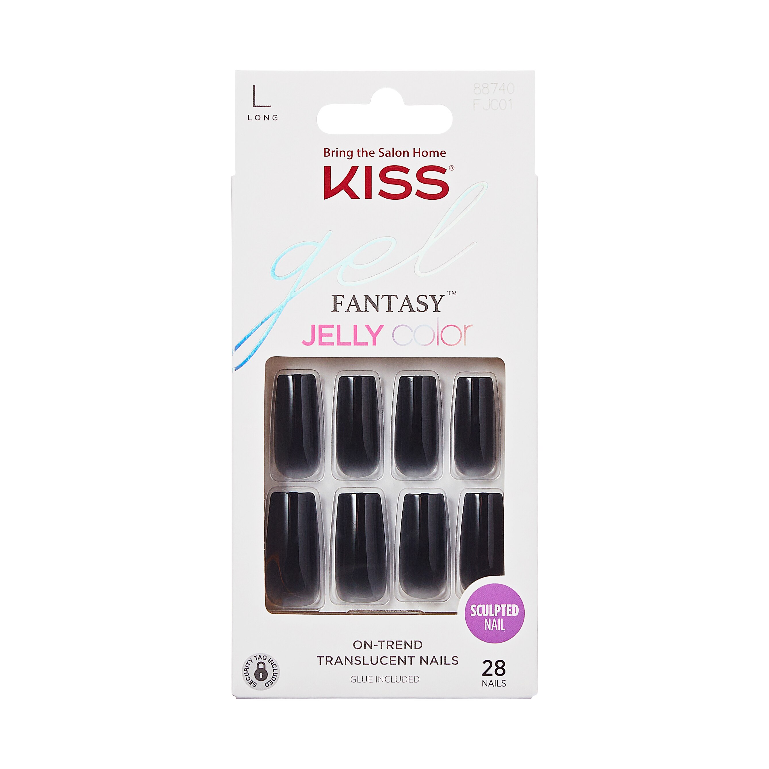 KISS Gel Fantasy Jelly Color Sculpted Fake Nails