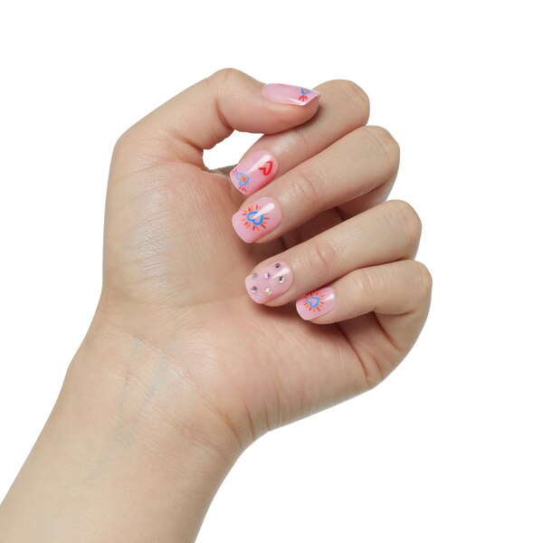 imPRESS Press-On Manicure Limited Edition Pride Nails, Pink, Short, Square, 33 Ct.