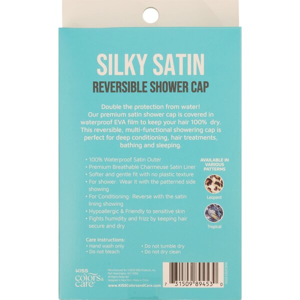 KISS Colors & Care Reversible Shower Cap