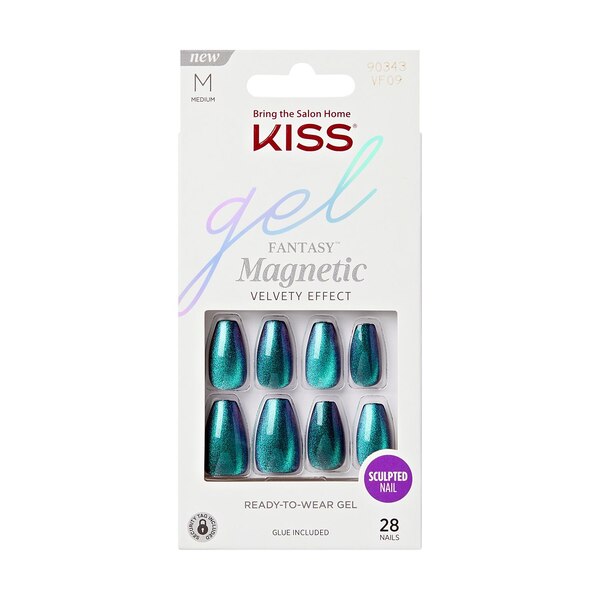 KISS Gel Fantasy Magnetic False Nails, Chameleon