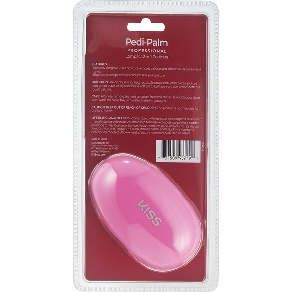 KISS Pedi-Palm Professional Compact 2-in-1 Pedicure Tool