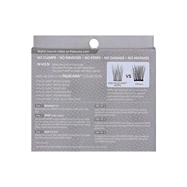 KISS Falscara Eyelash Wisp Multipack, 24 CT, Faux Mink