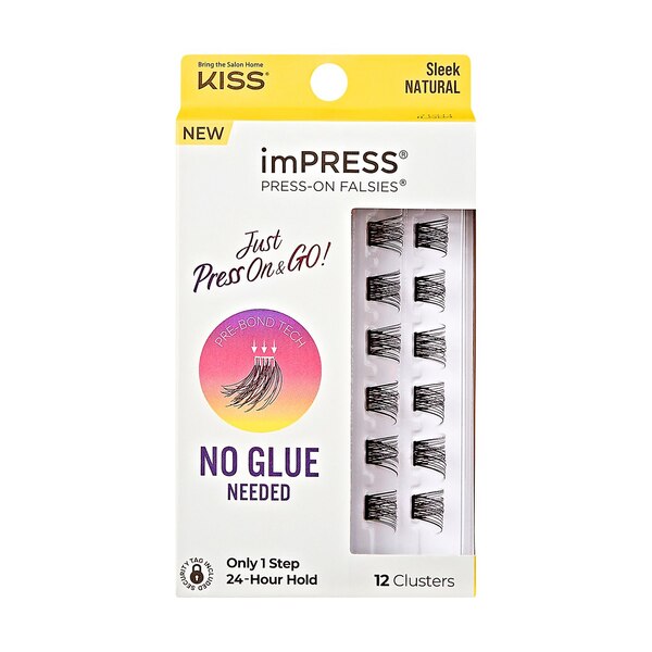 KISS imPRESS Press-on Falsies, Sleek Natural