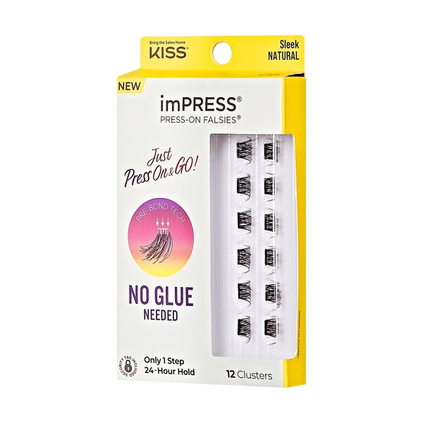 KISS imPRESS Press-on Falsies, Sleek Natural