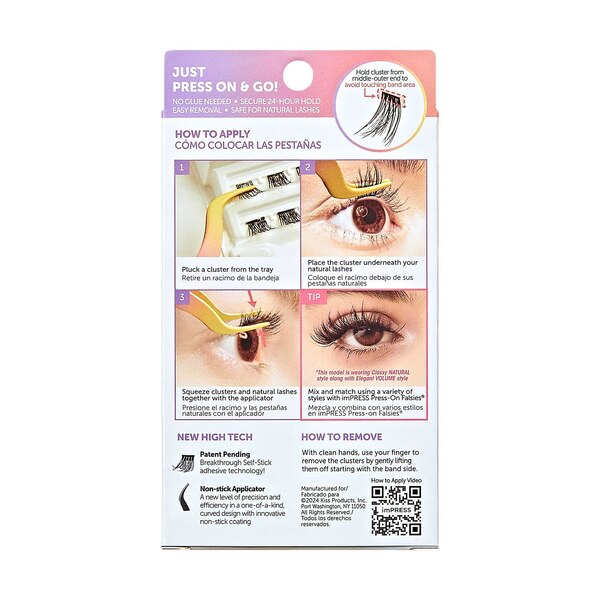 KISS imPRESS Press-on Falsies, Sleek Natural