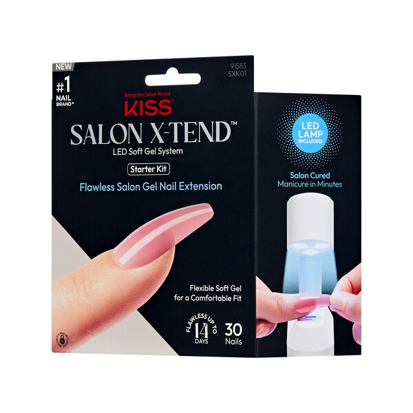 KISS Salon X-Tend LED Soft Gel System Starter Kit, Tone