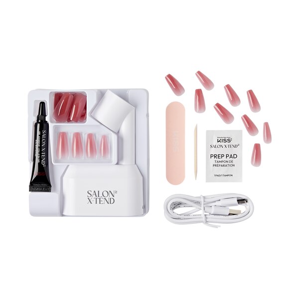 KISS Salon X-Tend LED Soft Gel System Starter Kit, Tone