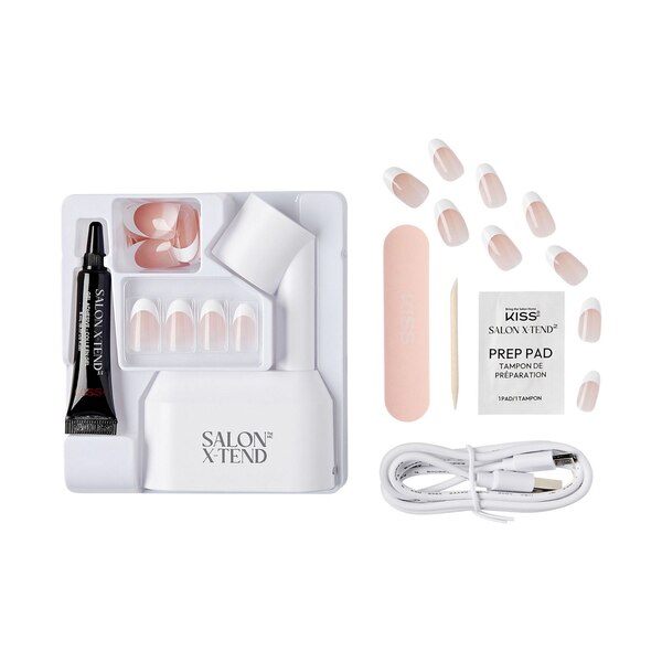 KISS Salon X-Tend LED Soft Gel System Starter Kit, Pure