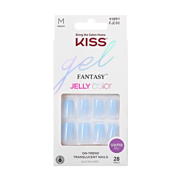 KISS Gel Fantasy Jelly Color Sculpted False Nails