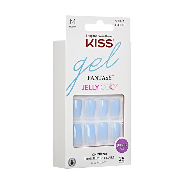 KISS Gel Fantasy Jelly Color Sculpted False Nails
