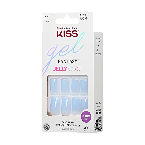 KISS Gel Fantasy Jelly Color Sculpted False Nails