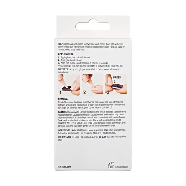 KISS Gel Fantasy Jelly Color Sculpted False Nails