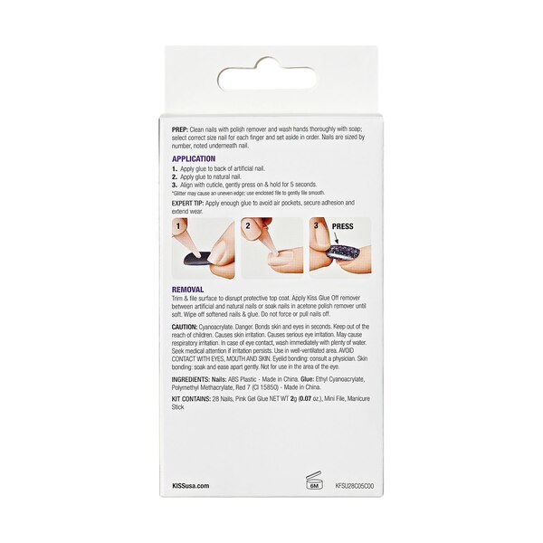 KISS Gel Fantasy Nails, Pure Love