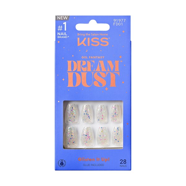 KISS Gel Fantasy Dreamdust False Nails