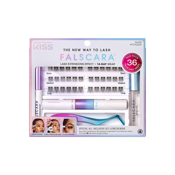 KISS Falscara Lengthening Wisps, Special Edition Starter Kit