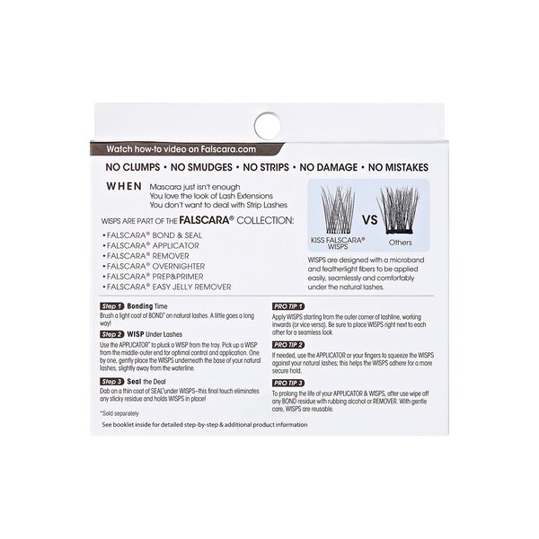 KISS Falscara Eyelashes, Wisp Multipack, Extra Drama