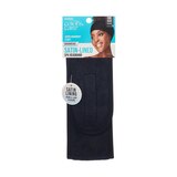 KISS Colors & Care Satin-Lined Terry Cloth Spa Headband, Black, thumbnail image