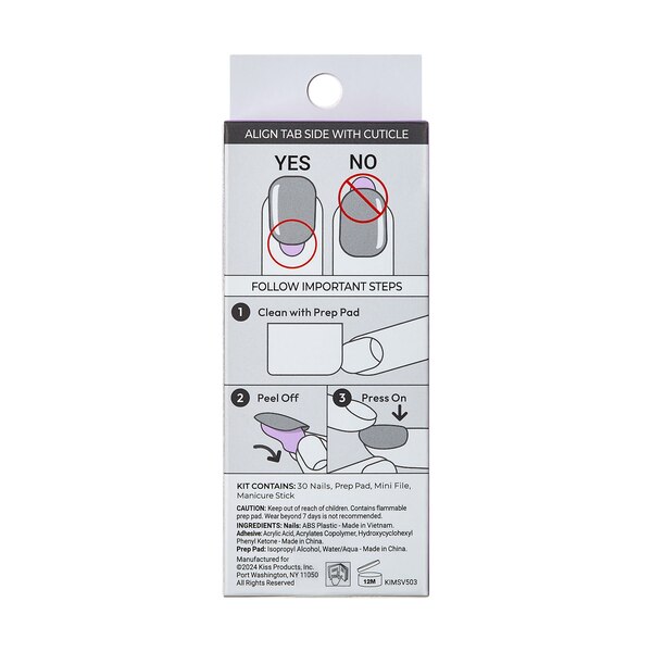 KISS imPRESS Color Press-on Manicure, Take A Chance