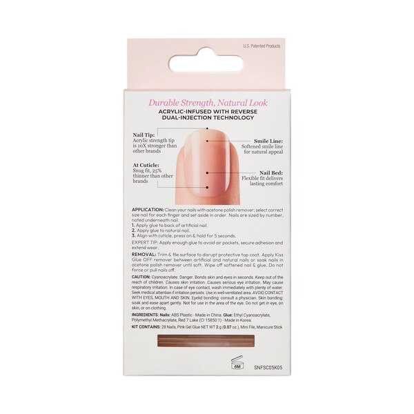KISS Salon Acrylic False Nails, Chic Beats