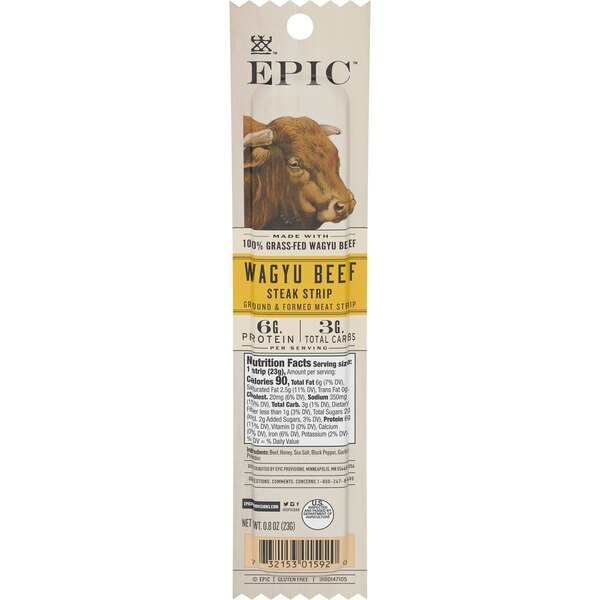 Epic, Strips Wagyu Beef Steak, 1 oz
