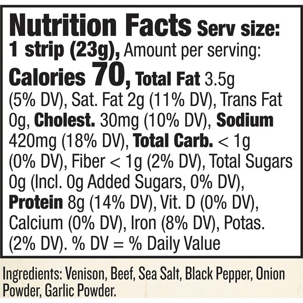Epic Strips Venison Sea Salt Pepper, 0.8 oz