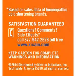 Zicam Cold Remedy RapidMelts, 25 CT, Citrus - CVS Pharmacy