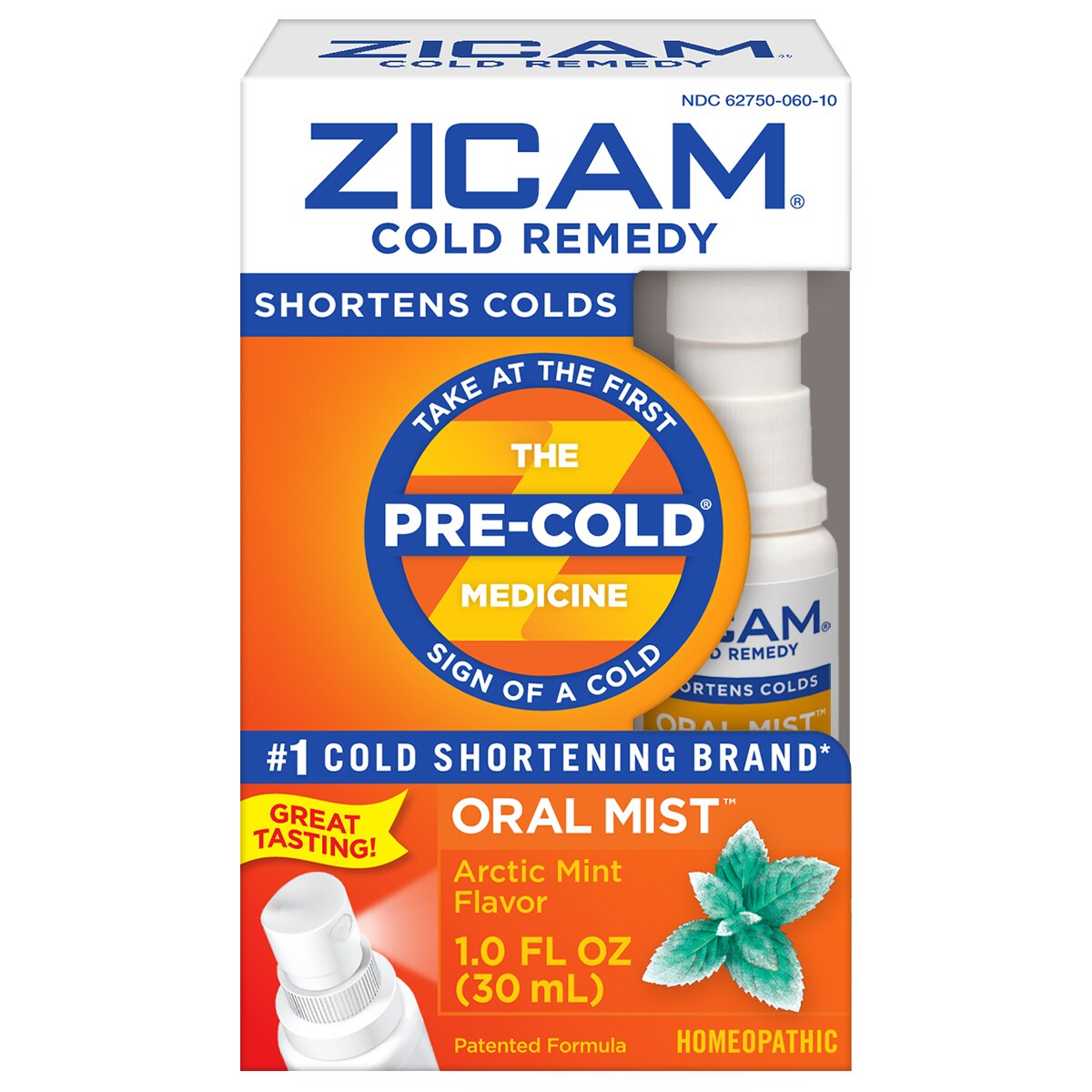 Zicam Cold Remedy - Spray bucal homeopático para el resfrío, Arctic Mint, 1 oz