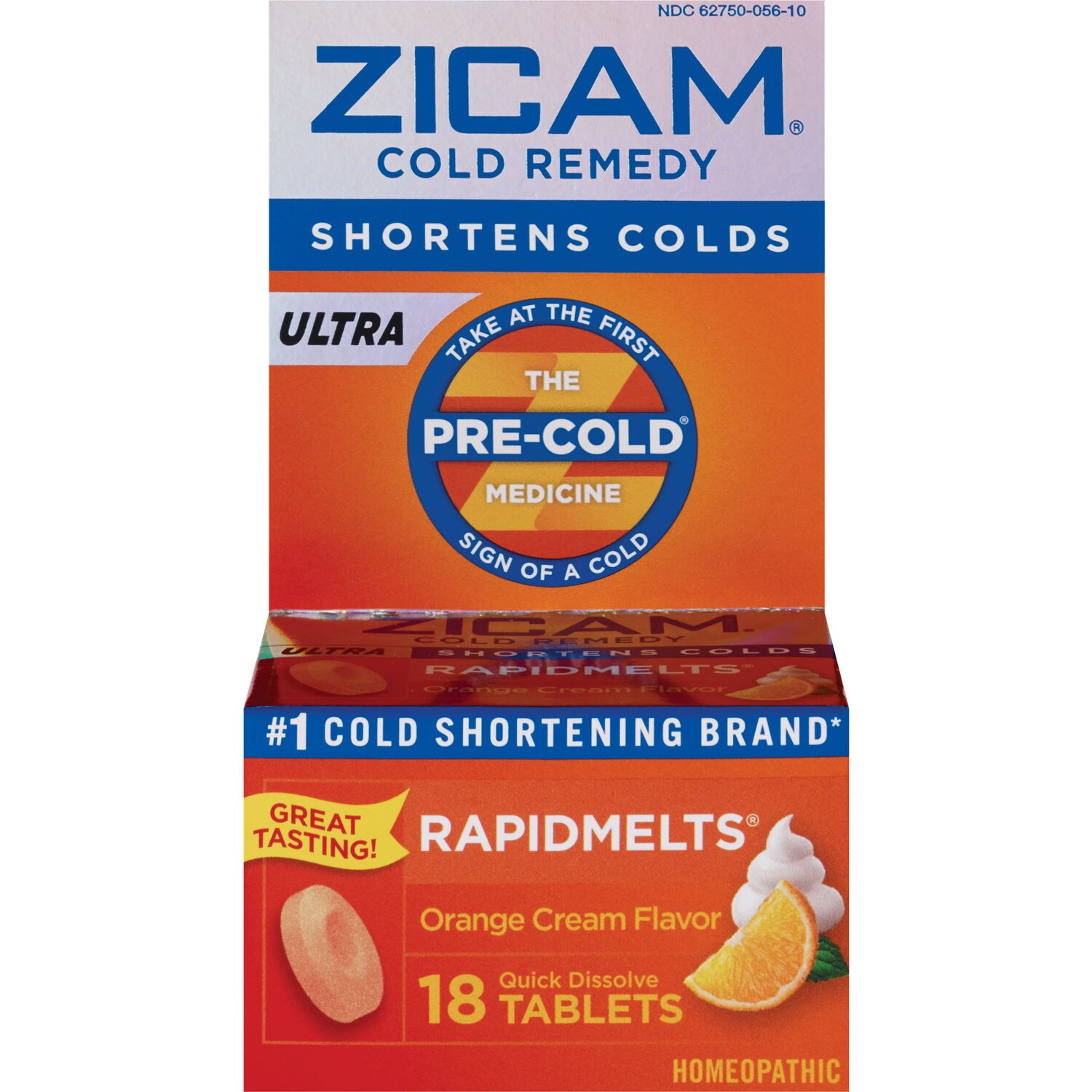 Zicam Cold Remedy Rapid Melt Tablets, Orange, 18 ct | CVS