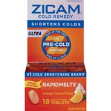 Zicam Cold Remedy Rapid Melt Tablets, Orange, 18CT, thumbnail image