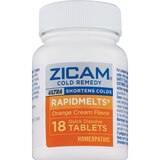 Zicam Cold Remedy Rapid Melt Tablets, Orange, 18CT, thumbnail image