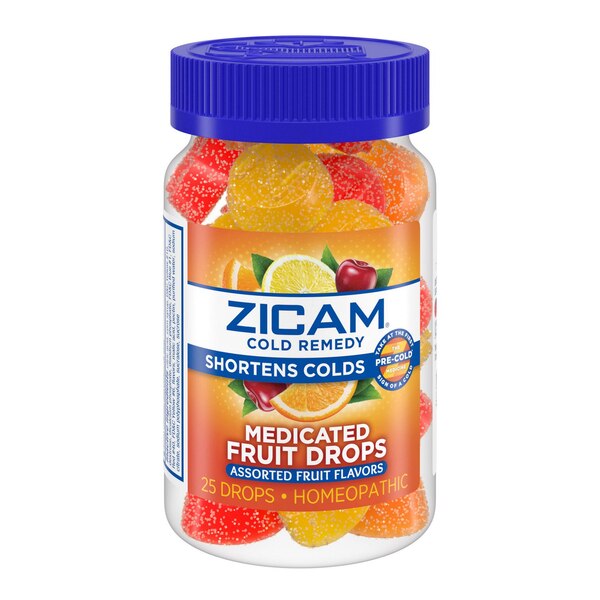 Homeopathic  Zicam Medicated Fruit Drops, 25CT