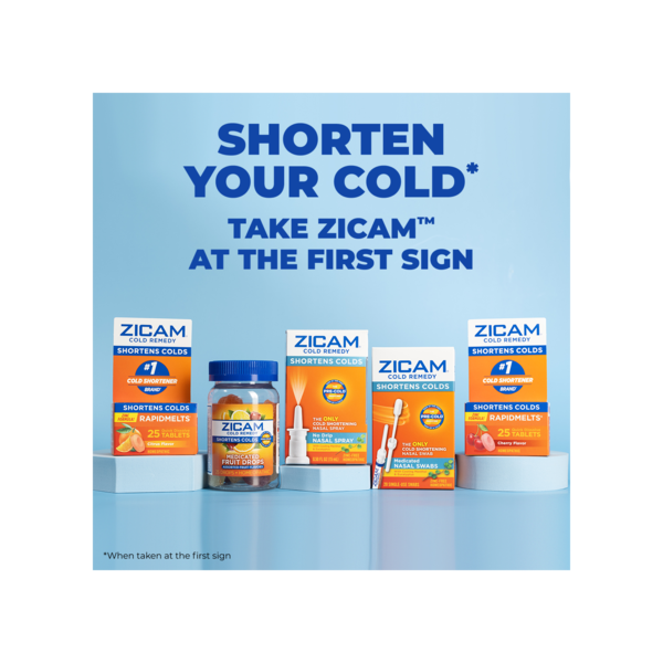 Homeopathic  Zicam Medicated Fruit Drops, 25CT