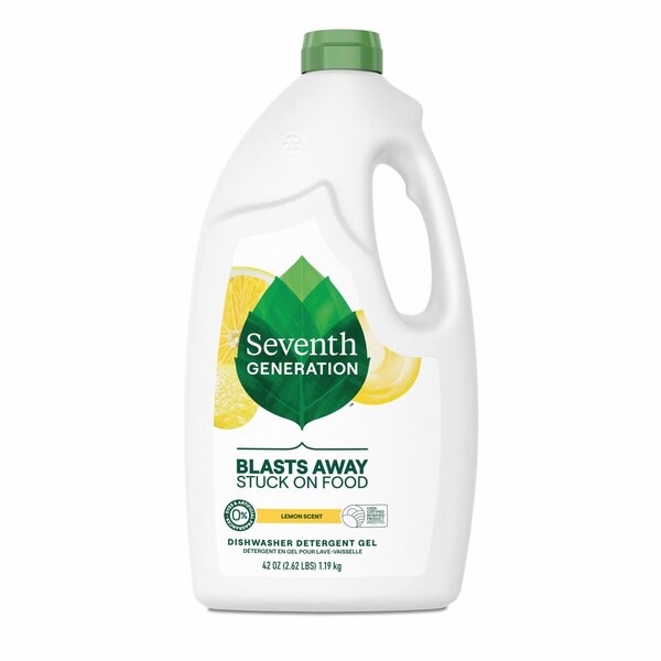 Seventh Generation Natural Gel Dishwasher Detergent, Lemon Scent, 42 oz