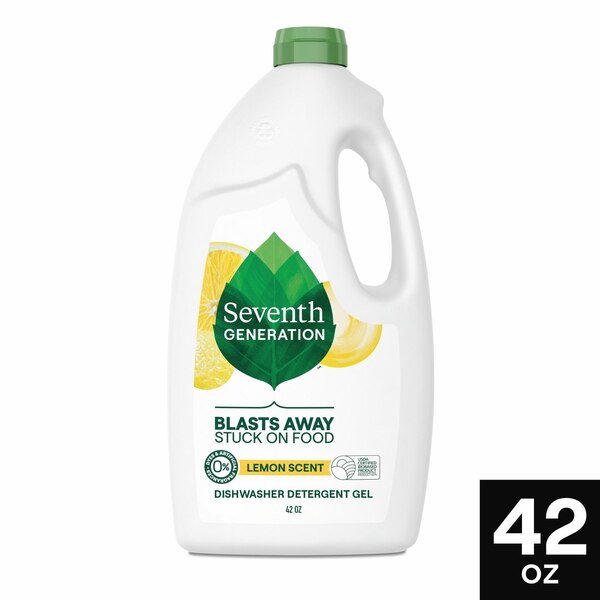 Seventh Generation Natural Gel Dishwasher Detergent, Lemon Scent, 42 oz