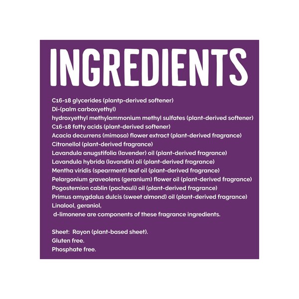 Seventh Generation Fabric Softener Sheets, Fresh Lavender, 80 ct