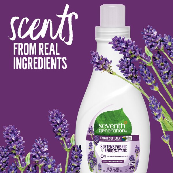 Seventh Generation Liquid Fabric Softener, Fresh Lavender, 32 oz