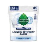 Seventh Generation Free & Clear Laundry Detergent Packs, 45 ct, thumbnail image