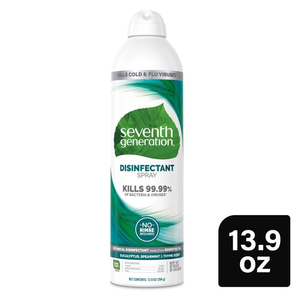 Seventh Generation Disinfectant Spray, Spearmint, 13.9 oz