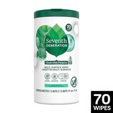 Seventh Generation Multi Surface Wipes, Garden Mint Scent, 70 ct, thumbnail image