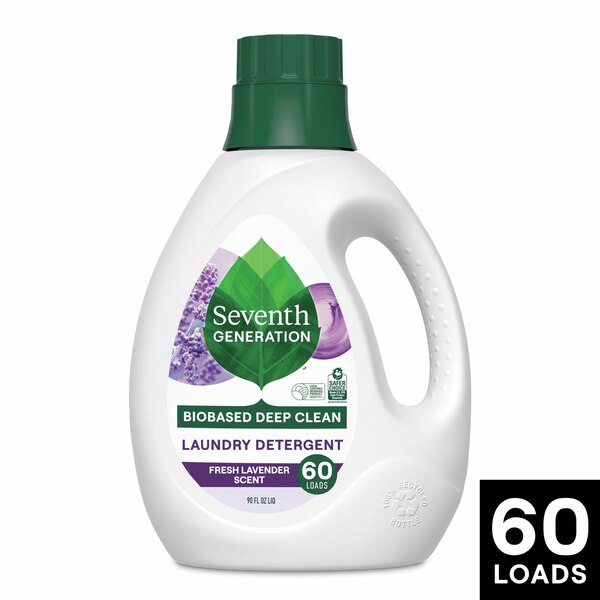 Seventh Generation Liquid Laundry Detergent, Lavender, 90 oz
