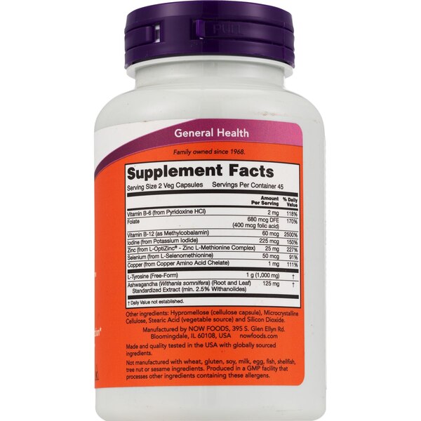 Now Thyroid Energy Veg Capsules