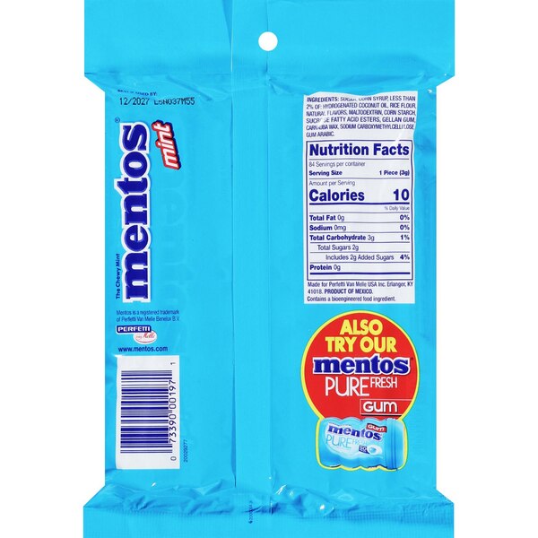 Mentos Rolls, Mint, 6 ct