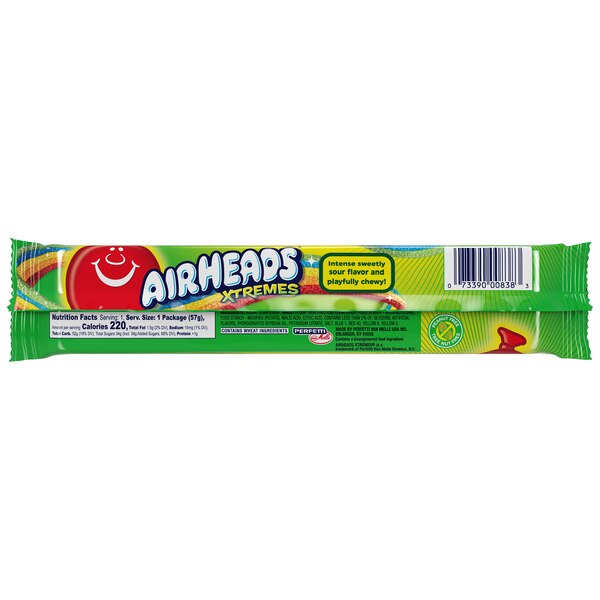 AirHeads Xtremes Rainbow Berry Sour Candy, 2 oz