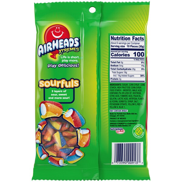 AirHeads Xtremes Rainbow Berry Sourfuls