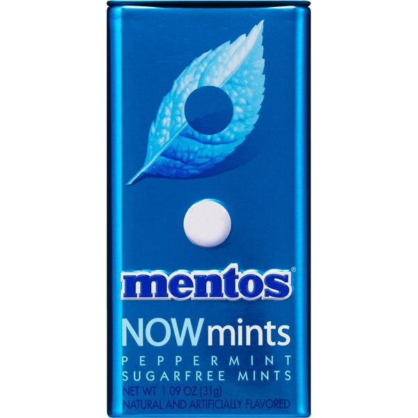 Mentos Now Mints, Peppermint, 1.09 OZ