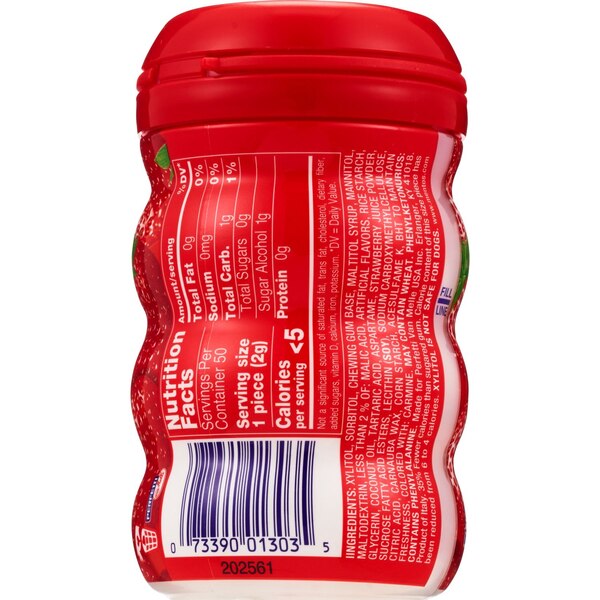 Mentos, Strawberry Curvy Gum, 3.53 Oz