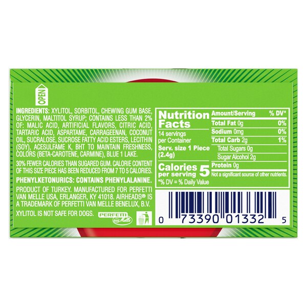AirHeads Gum with Micro-Candies, 14 CT